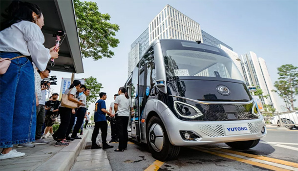 La conducción autónoma dio un paso importante, el bus inteligente 5G de YUTONG terminó la operación de prueba en carretera abierta