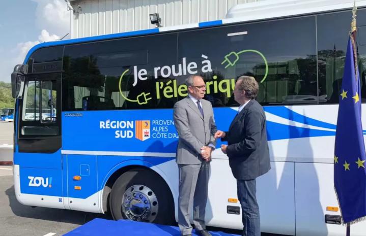 Se inició la primera línea interurbana pura eléctrica en Europa, y el autobús puro eléctrico de Yutong entró en Provenza, Francia.