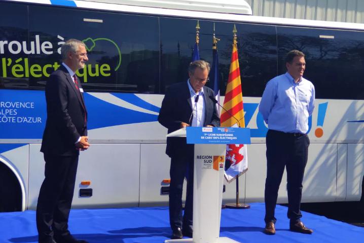 Se inició la primera línea interurbana pura eléctrica en Europa, y el autobús puro eléctrico de Yutong entró en Provenza, Francia.