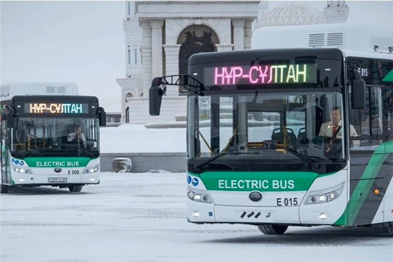 100 buses eléctricos Yutong exportados a Kazajistán