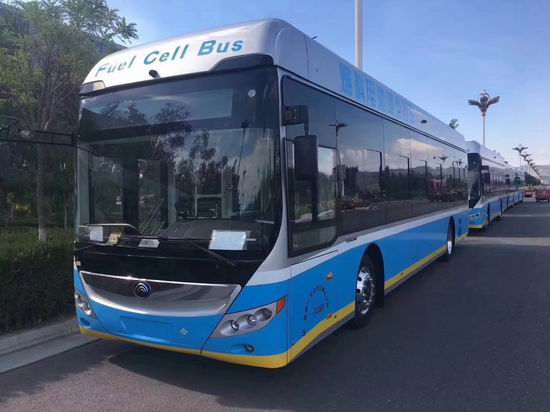 Entrega con éxito de autobuses Yutong con celdas de combustible de hidrógeno a Zhangjiakou