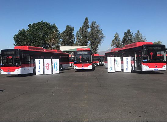 La entrega de 100 Autobuses 100% Eléctricos de YUTONG a Chile lidera la marca de autobuses chinos en América Latina.